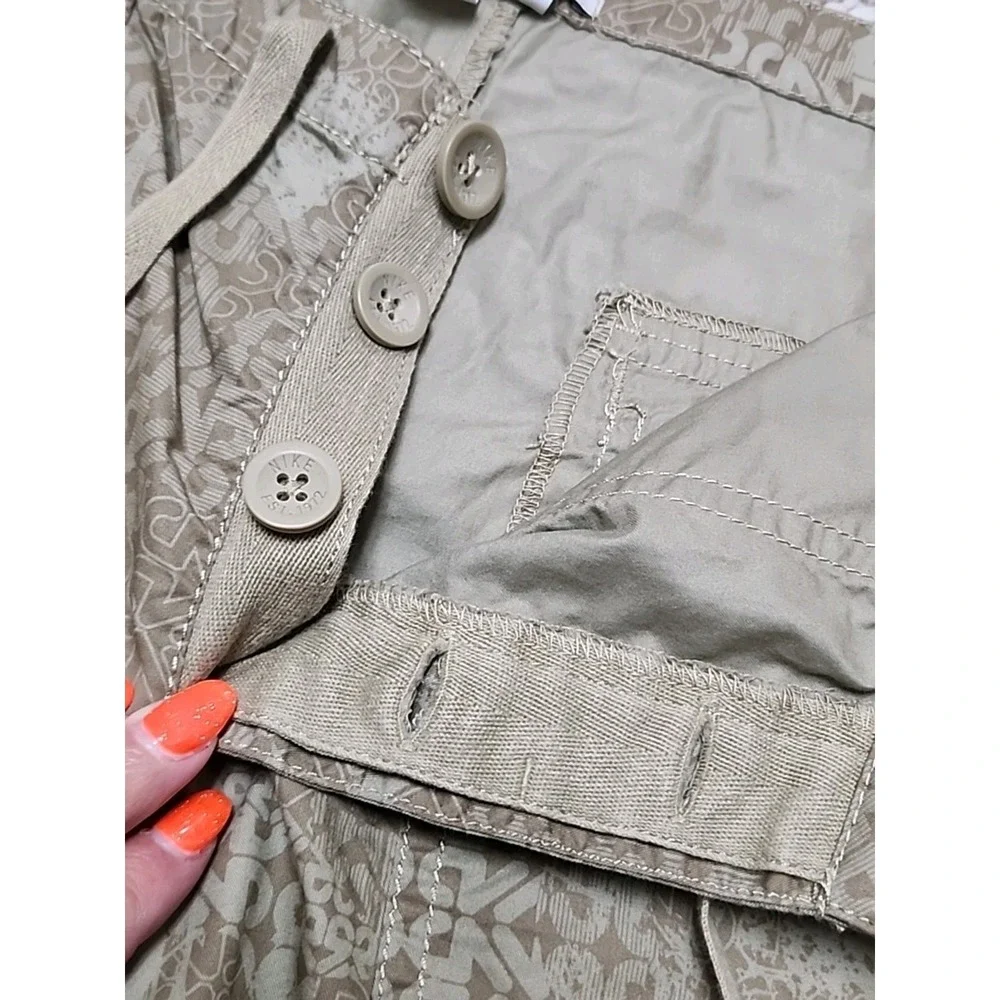 Nike The‎ Athletic Dept. Women's Cotton Capri's Medium Beige Pockets Deadstock